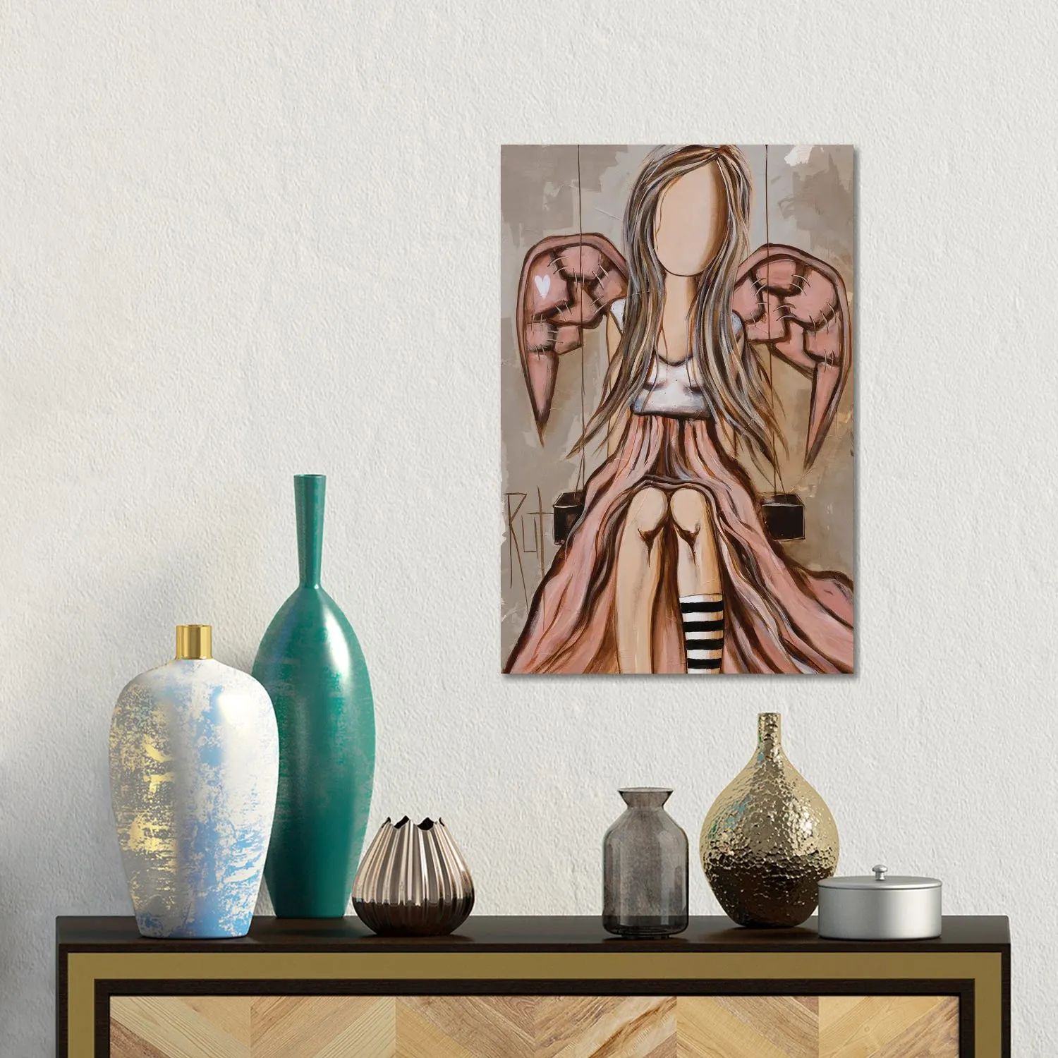 Angel On Swing by Ruth's Angels - Canvas Gallery Wrap sold by Zulily product image thumbnail 2
