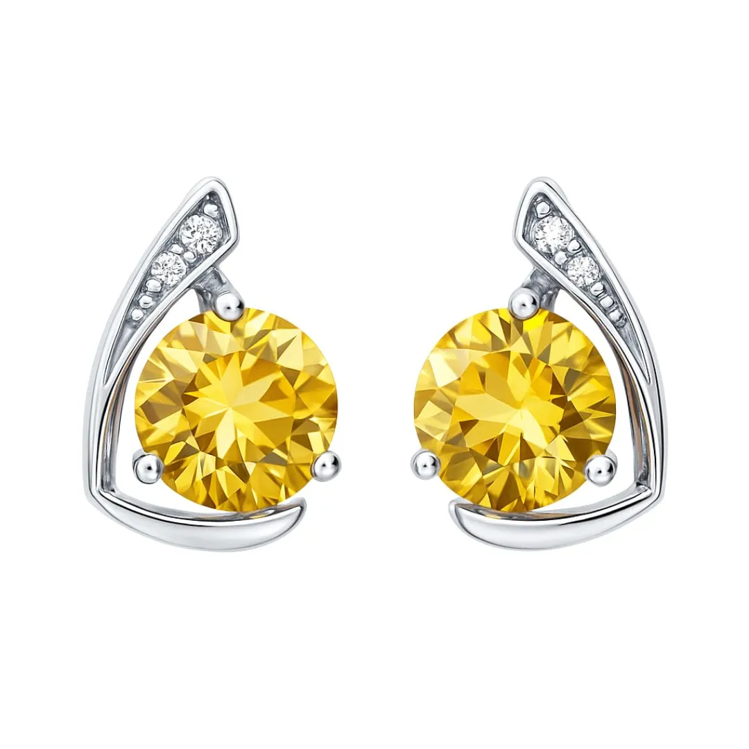 Lever Back Earrings for Women 6.25 Carats Citrine November Birthstone Earrings for Women Sterling Silver Citrine Jewelry November Birthstone Jewelry Gift sold by Zulily