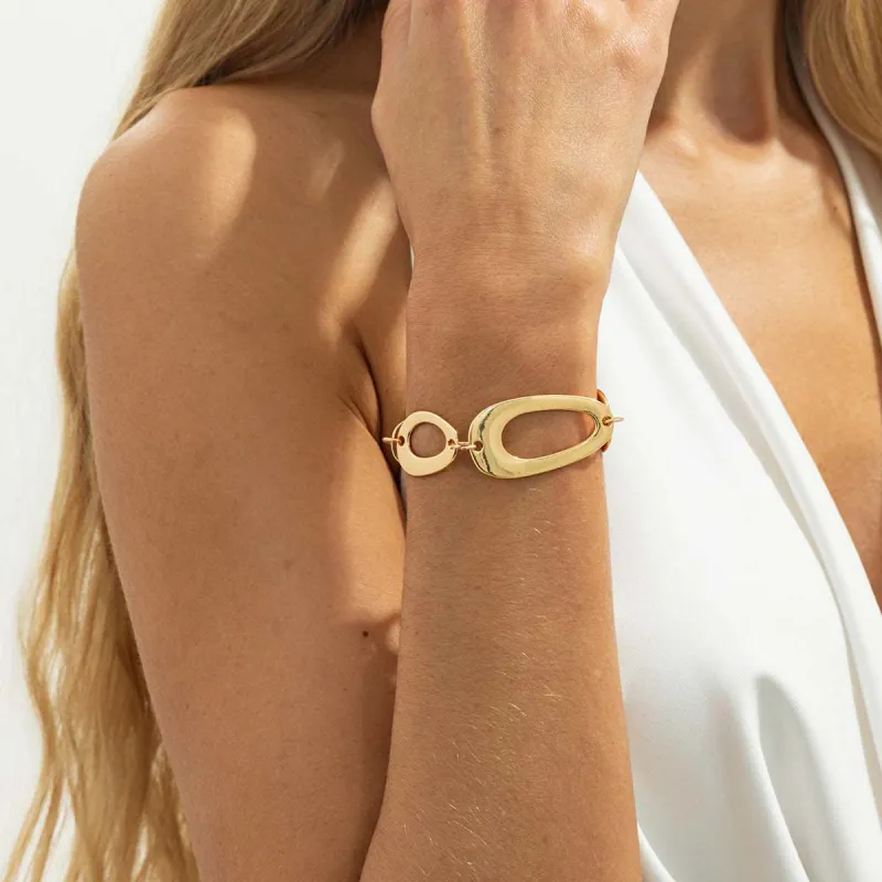 Goldtone Open Drop Chain Bracelet made by Zulily