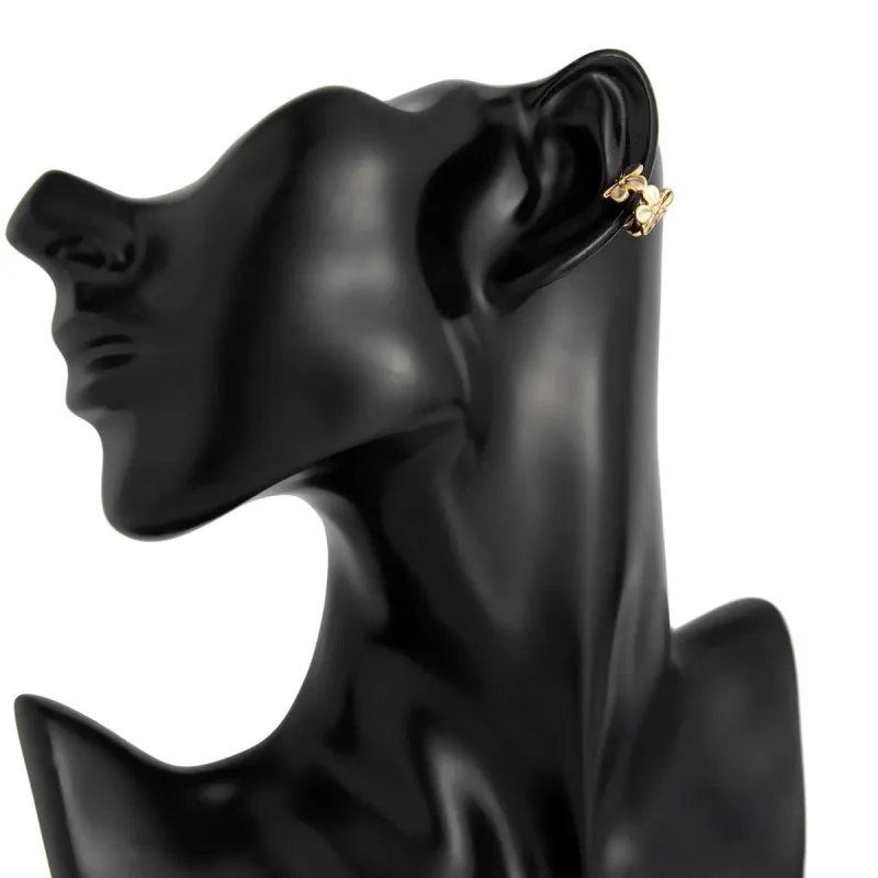 Goldtone Flower Ear Cuffs made by Zulily
