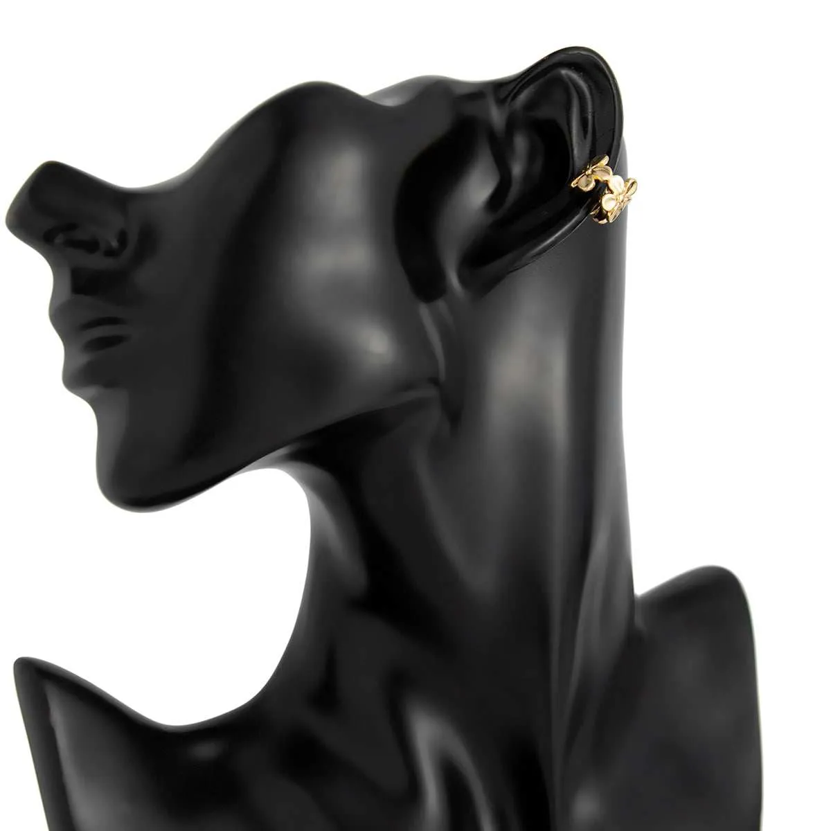 Goldtone Flower Ear Cuffs sold by Zulily