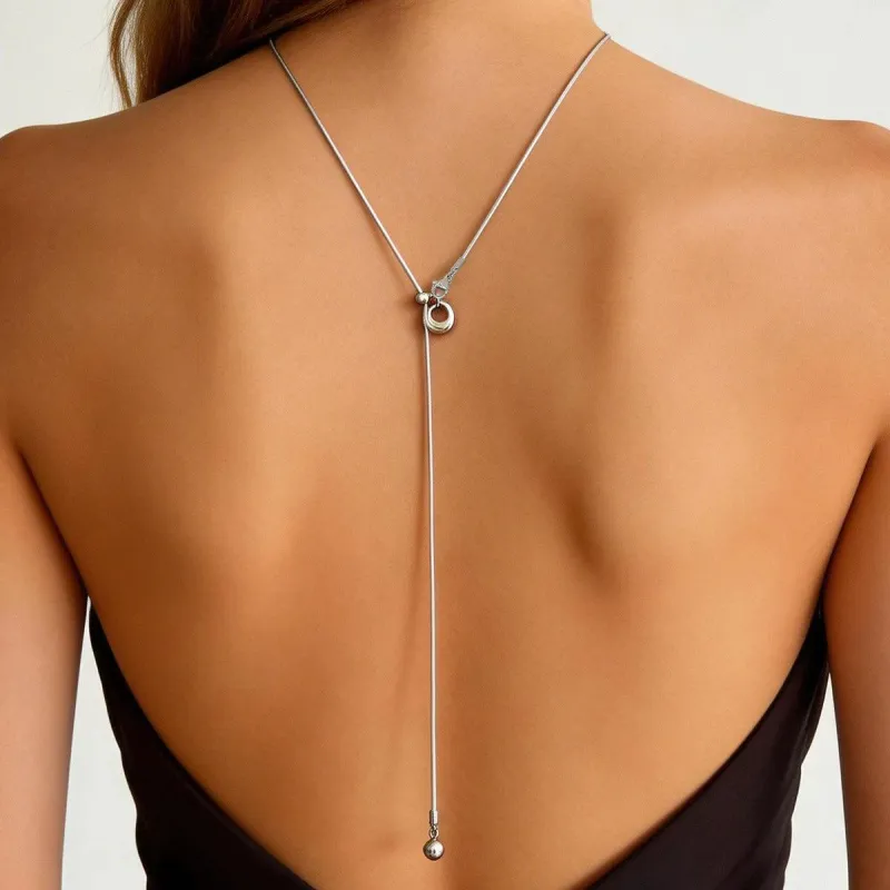 Silvertone Open Drop Lariat Necklace made by Zulily