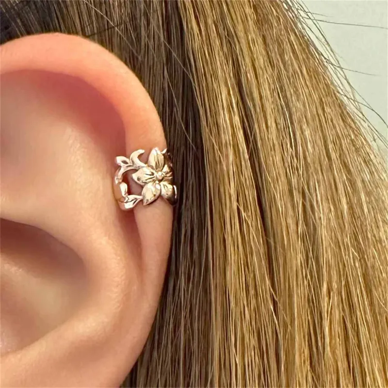 Goldtone Open Flower Ear Cuff made by Zulily