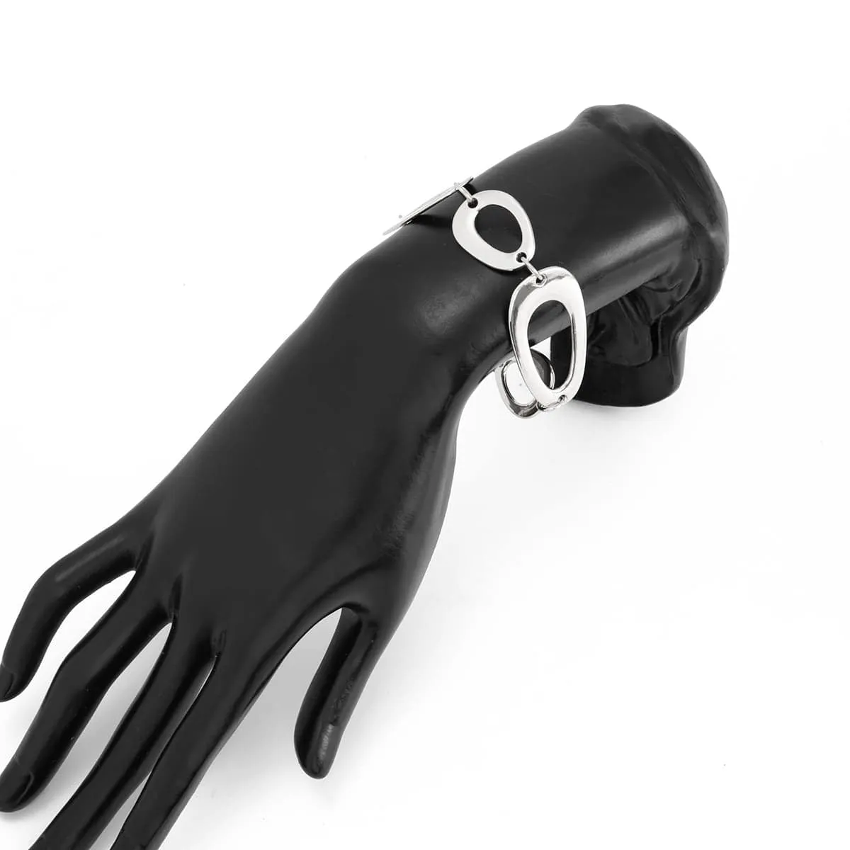 Silvertone Open Drop Chain Bracelet sold by Zulily