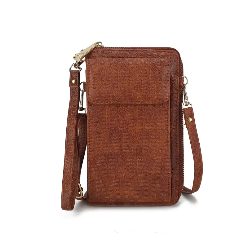 MKF Collection Women's Caddy Signature Phone Crossbody made by MKF Collection