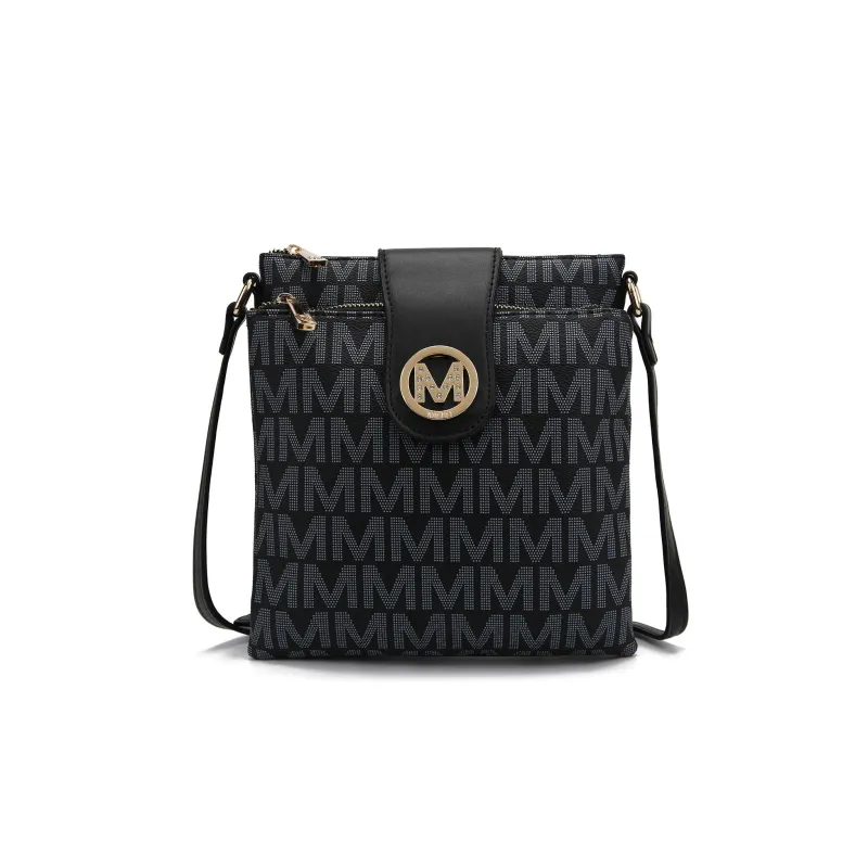 MKF Collection Women's Wrigley Signature Crossbody Bag made by MKF Collection