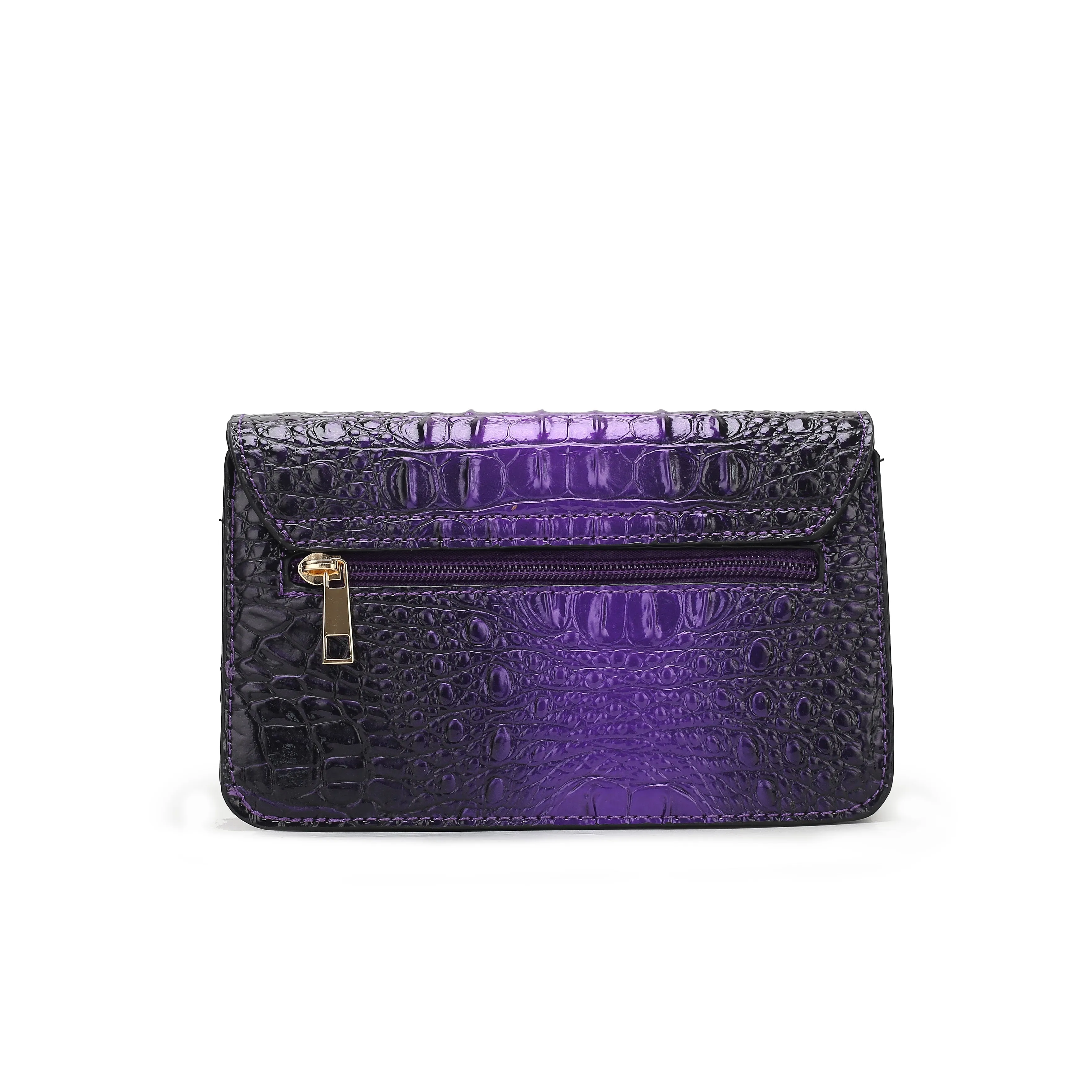 MKF Collection Women's Vanta Croc-Embossed Saddle Bag sold by Zulily product image thumbnail 3