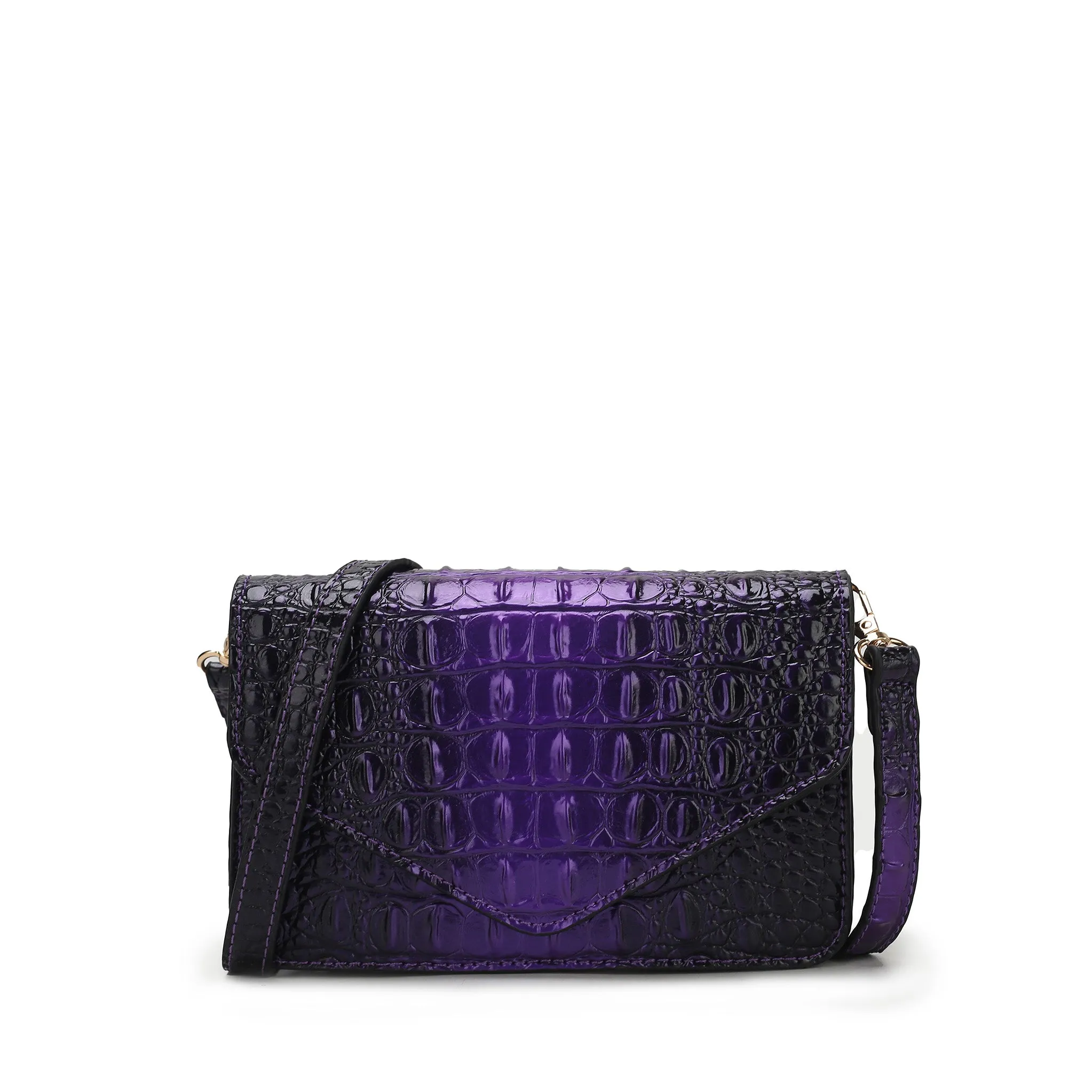MKF Collection Women's Vanta Croc-Embossed Saddle Bag sold by Zulily