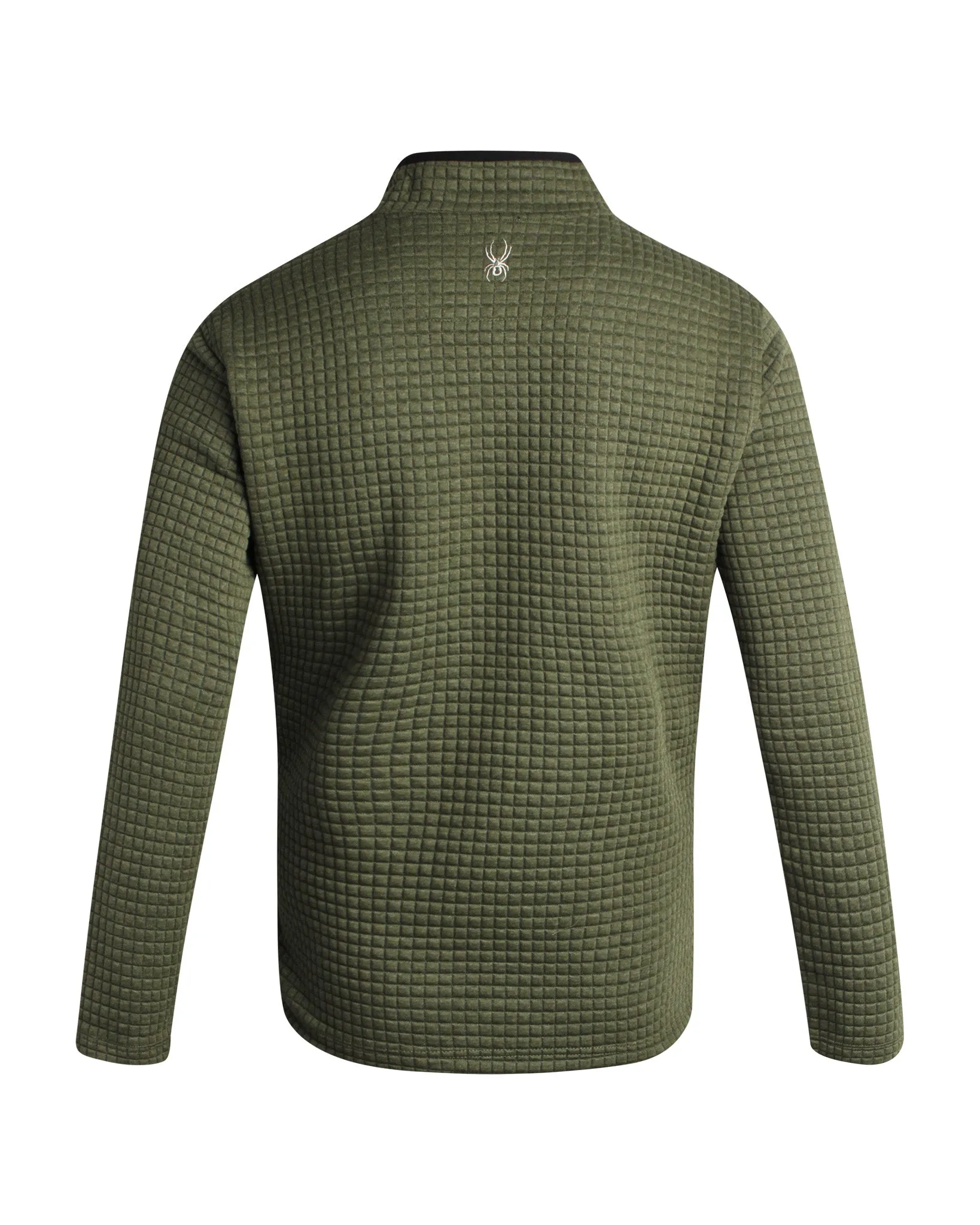 Spyder Men's Box Quilt Quarter Zip - Olive sold by Zulily product image thumbnail 2