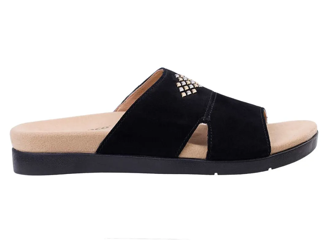 Spenco Twilight Stud Sandals - wide made by Zulily