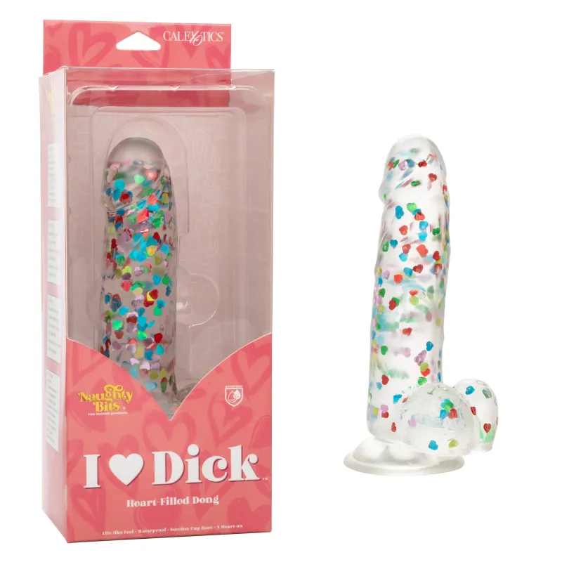 CalExotics Naughty Bits I Love Dick Heart-filled Dong made by Zulily