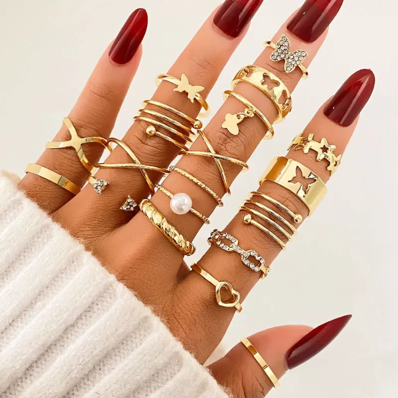 Stackable Ring Set for Women Multiple Styles made by Leo Rosi