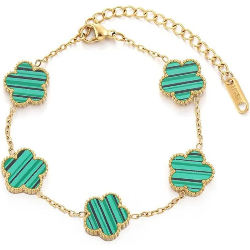 Adjustable Elegant Floral Bracelet made by Leo Rosi