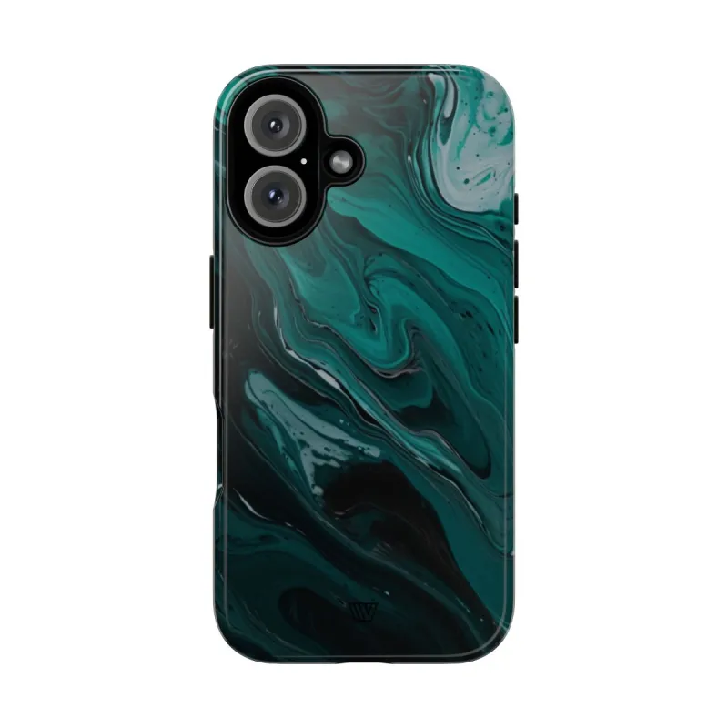 TEAL PAINT SWIRL | Tough Phone Case made by Zulily