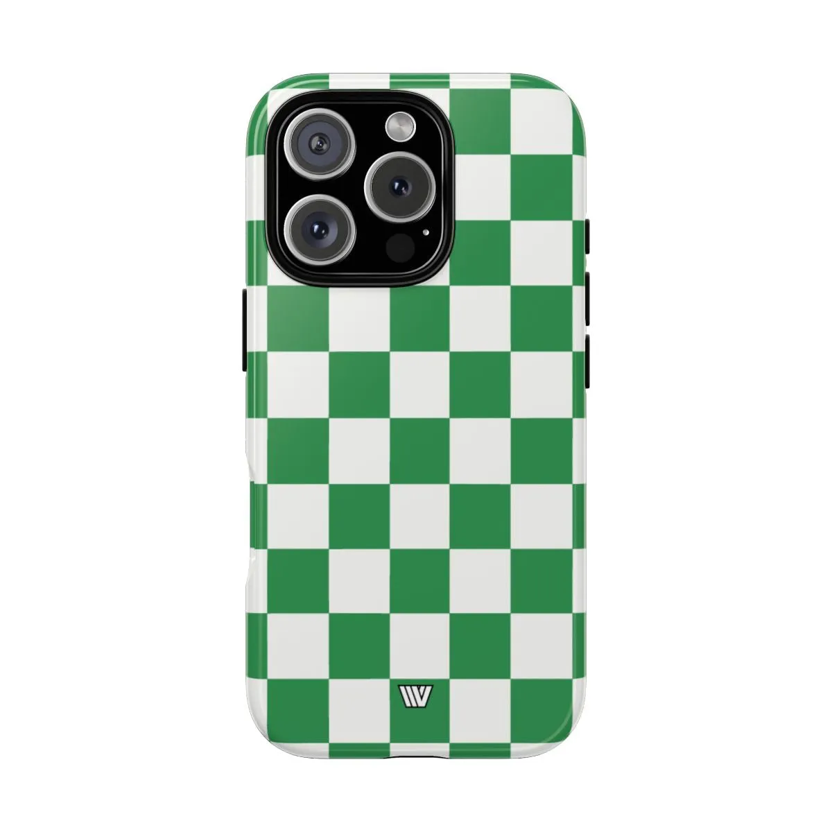 GREEN WHITE CHECKERBOARD | Tough Phone Case sold by Zulily product image thumbnail 2