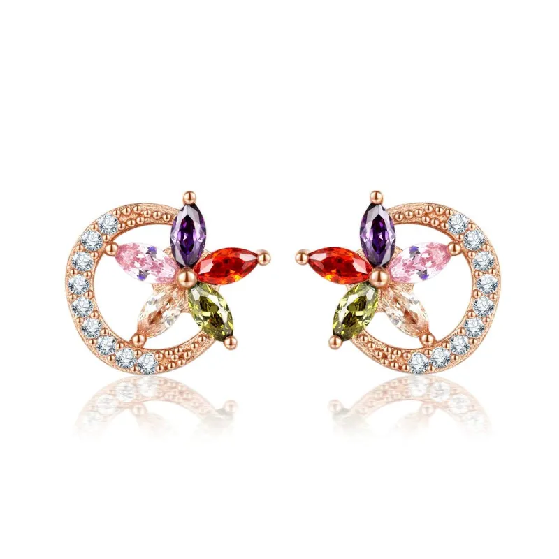 Crystal & Cubic Zirconia Celestial Stud Earrings made by Zulily