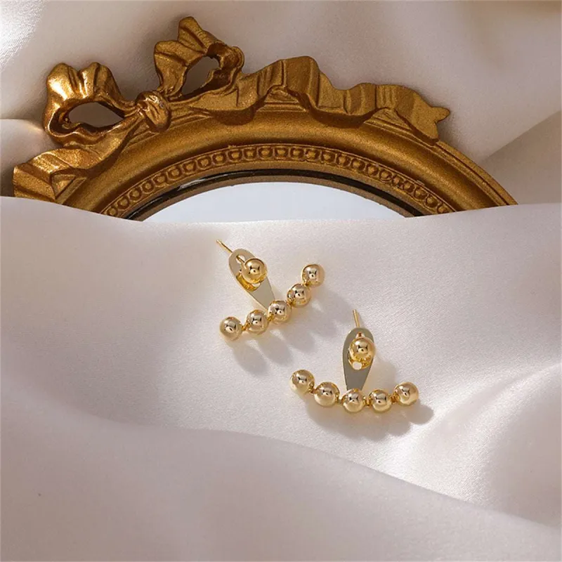 Goldtone Beaded Ear Jackets made by Zulily