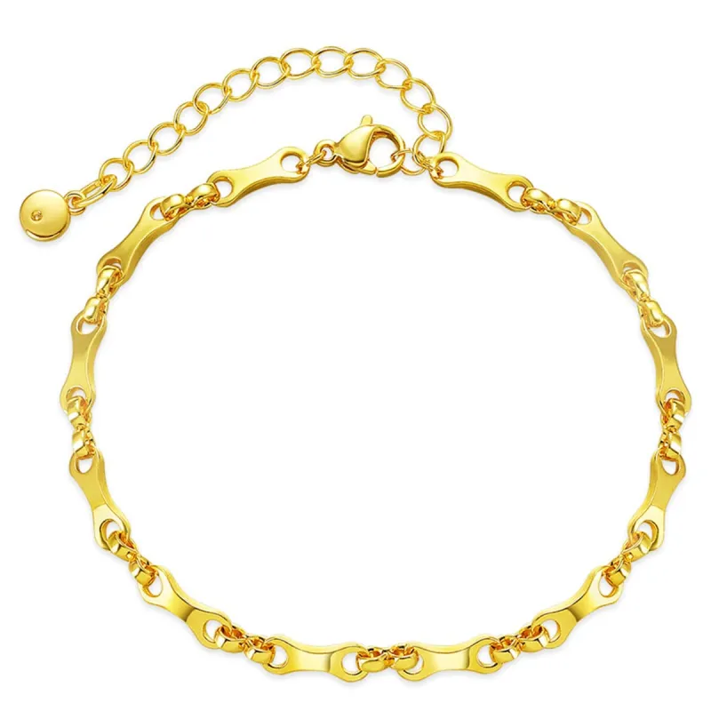Goldtone Bone Chain Bracelet made by Zulily