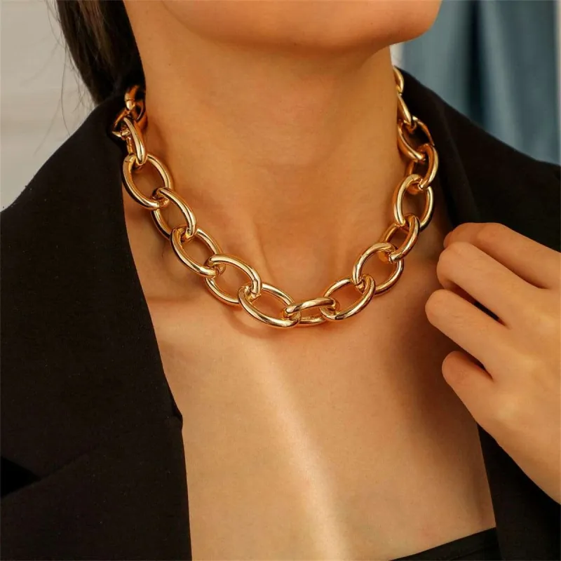 Goldtone Cable Chain Necklace made by Zulily