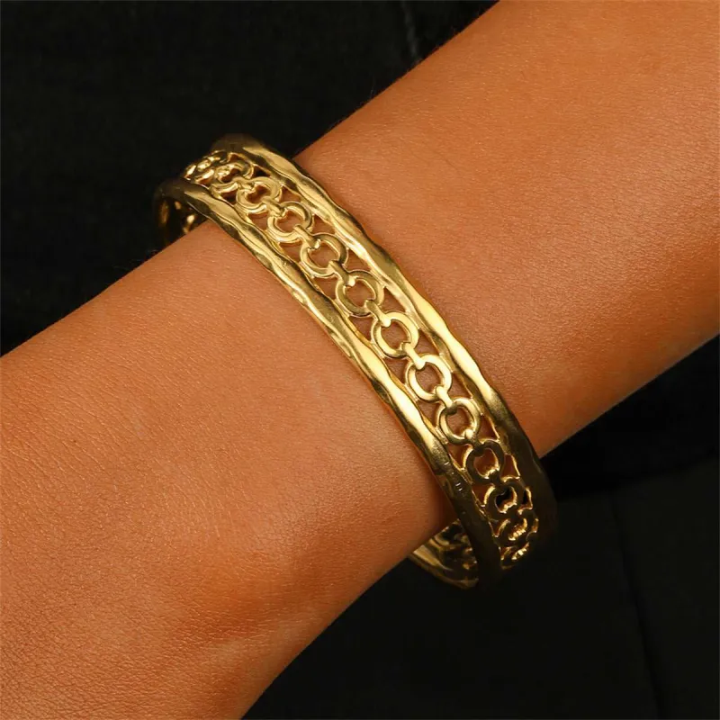 Goldtone Cable Cuff made by Zulily