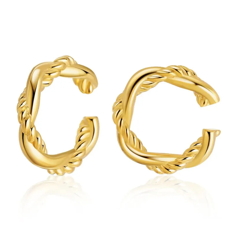 Goldtone Crossing Twine Ear Cuffs made by Zulily