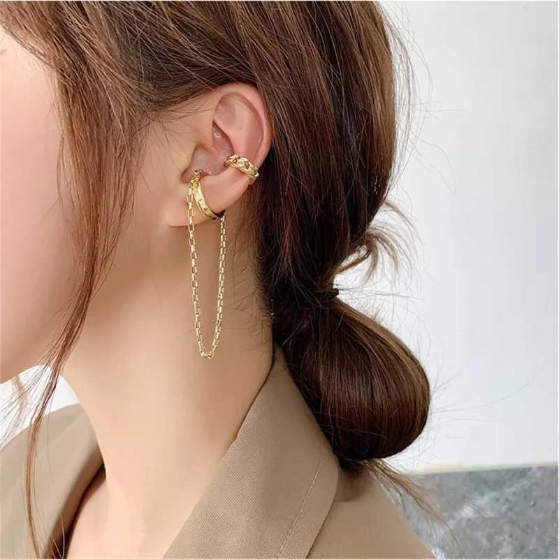 Goldtone Chain Ear Cuff Set made by Zulily
