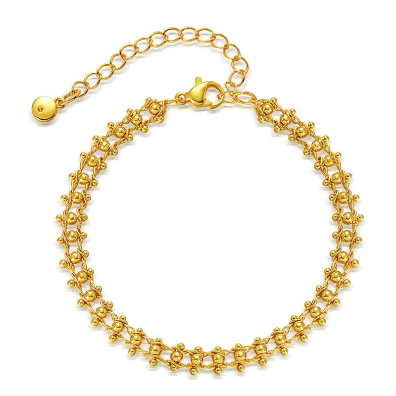 Goldtone Railway Chain Bracelet made by Zulily