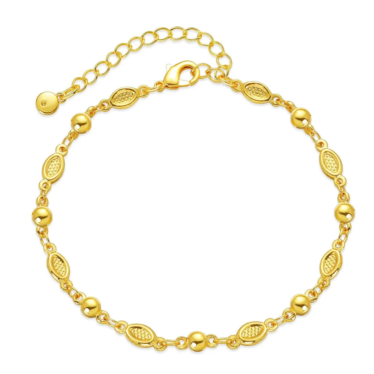 Goldtone Pear Station Bracelet sold by Zulily