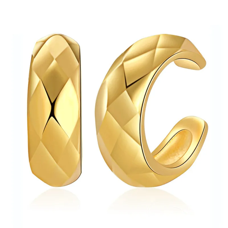 Goldtone Rhombus Ear Cuffs made by Zulily