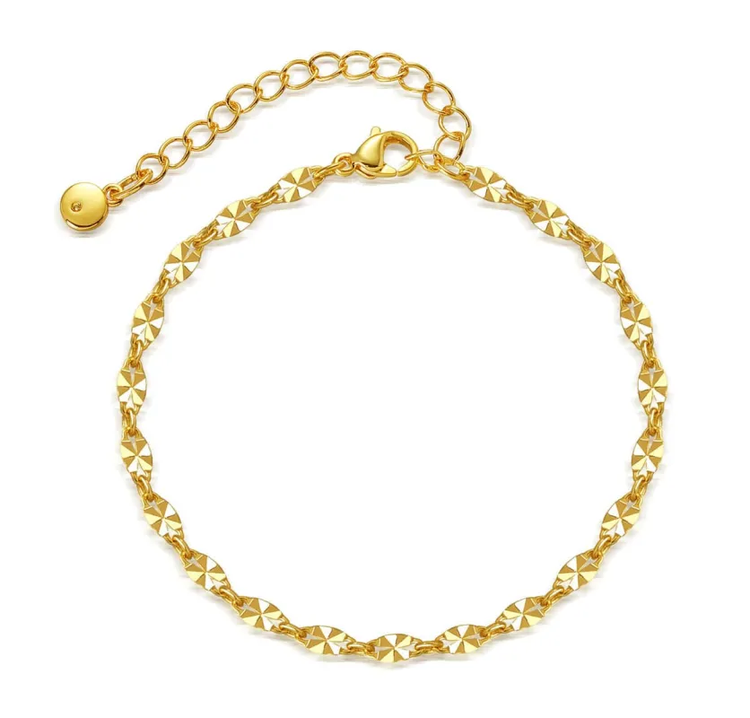 Goldtone Pear-Cut Mariner-Chain Bracelet made by Zulily