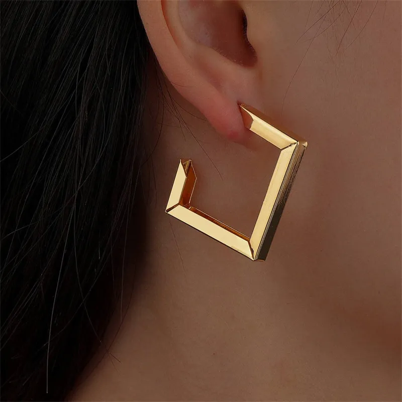 Goldtone Square Drop Earrings made by Zulily