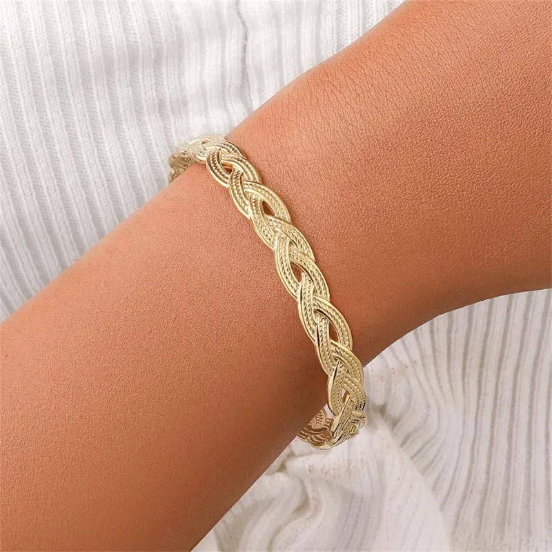 Goldtone Twine Cuff made by Zulily