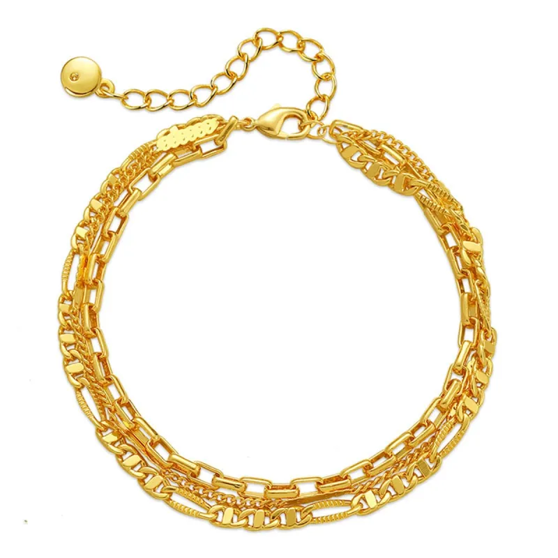 Goldtone Tri-Chain Bracelet made by Zulily