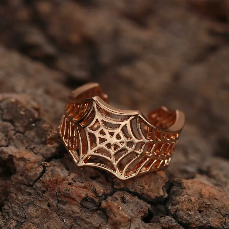 Goldtone Web Adjustable Ring made by Zulily