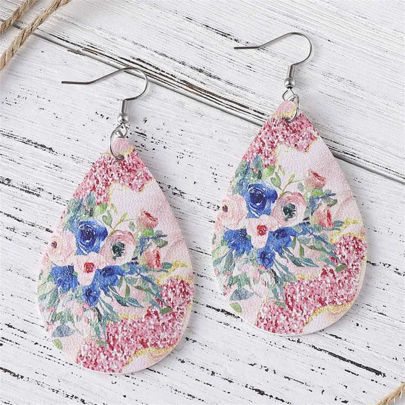 Pink Polystyrene & Silvertone Flower Drop Earrings made by Zulily