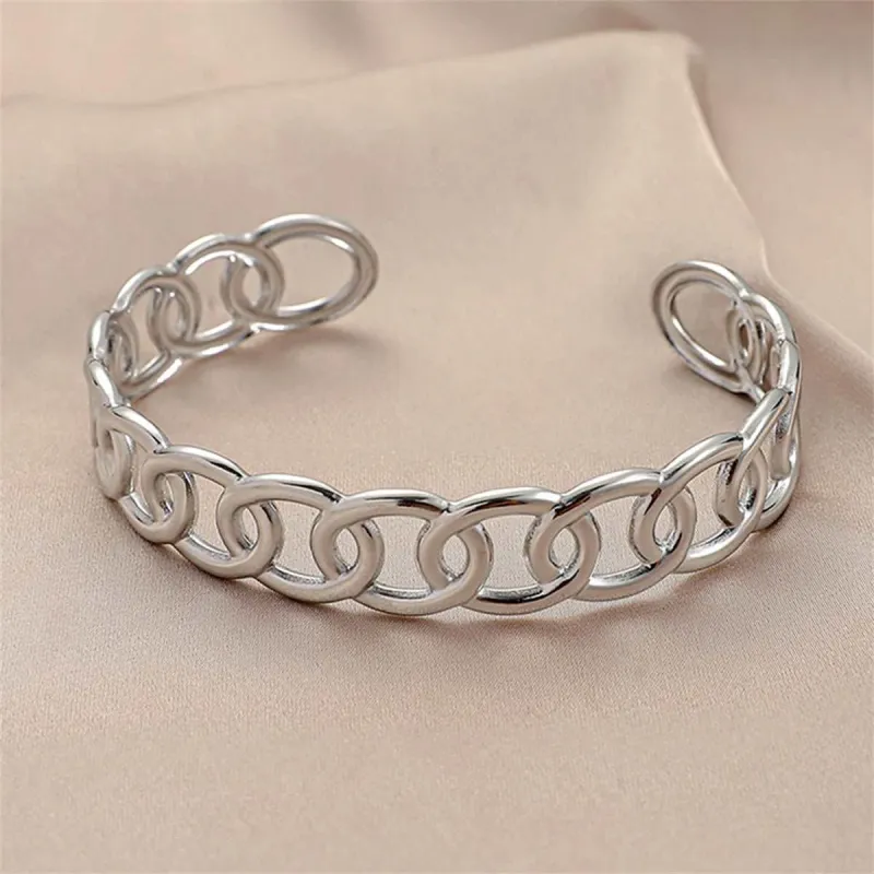 Stainless Steel Curb-Link Cuff made by Zulily