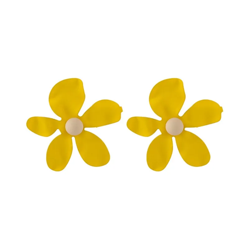 Yellow Flower Stud Earrings made by Zulily