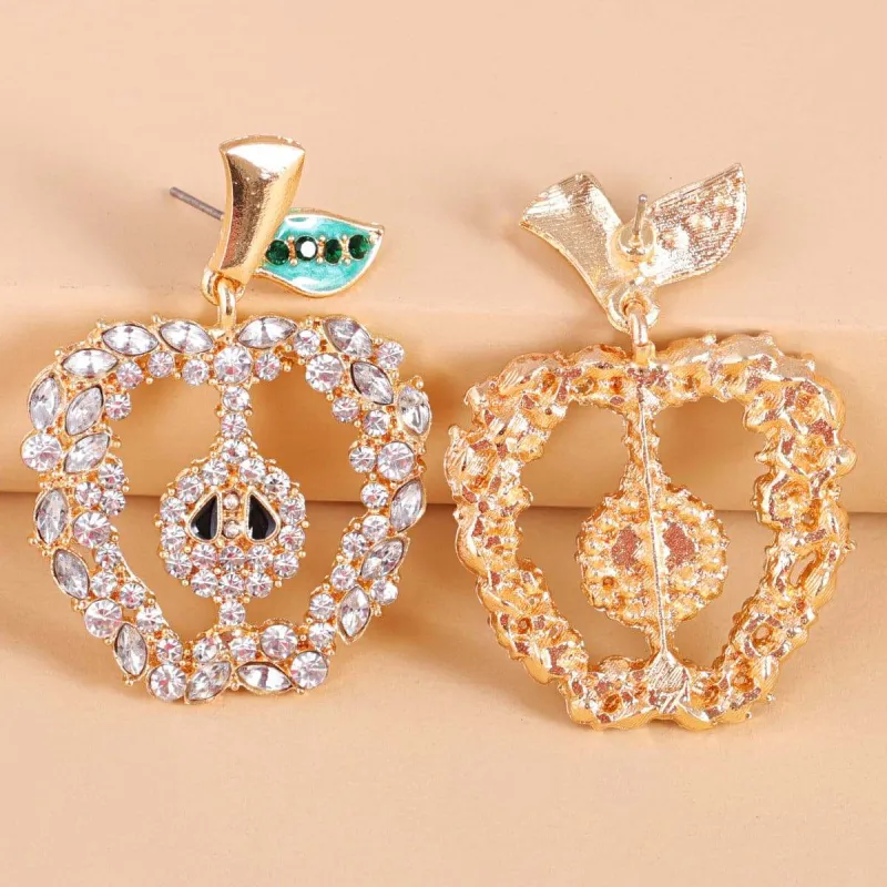 Crystal & Cubic Zirconia Apple Drop Earrings made by Zulily