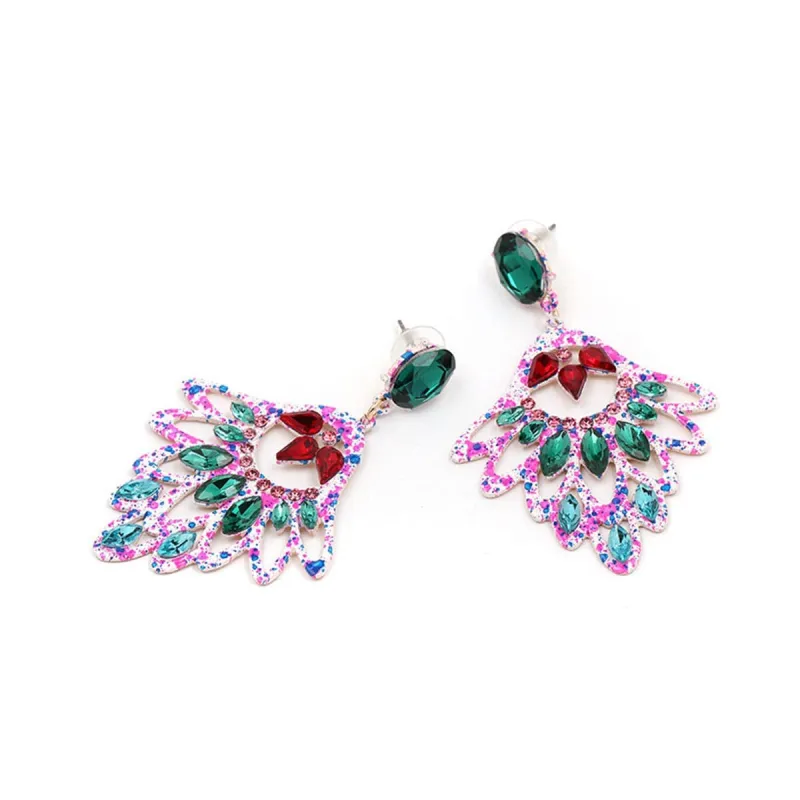 Crystal & Cubic Zirconia Abstract Openwork Drop Earrings made by Zulily