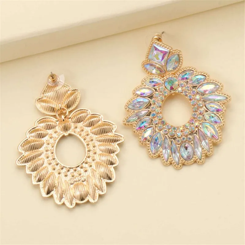 Crystal & Cubic Zirconia Geometric Drop Earrings made by Zulily