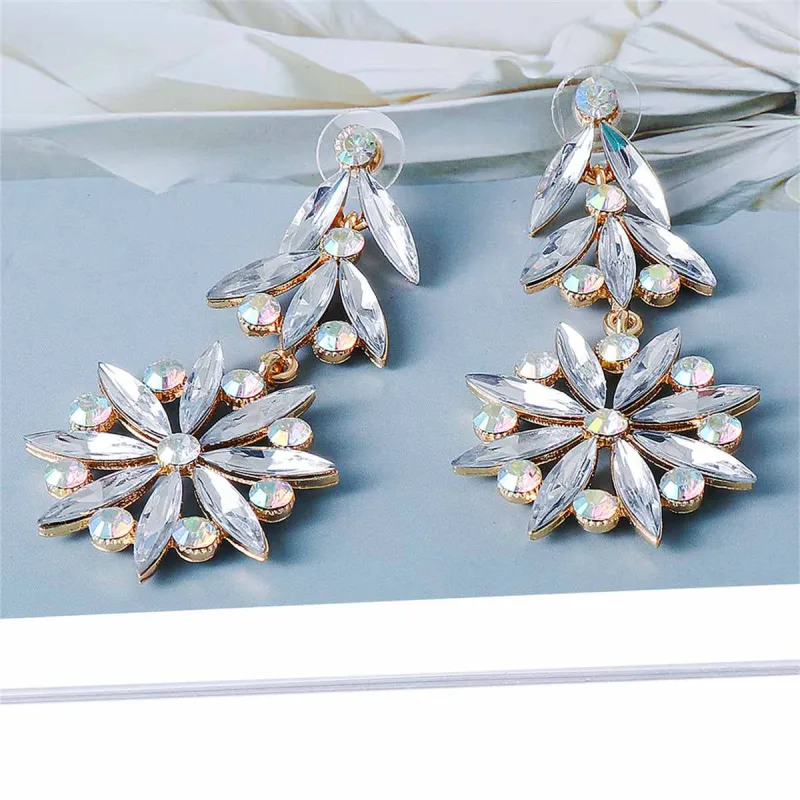Crystal & Cubic Zirconia Goldtone Botany Drop Earrings made by Zulily