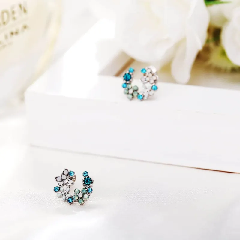 Crystal & Cubic Zirconia Butterfly Stud Earrings made by Zulily