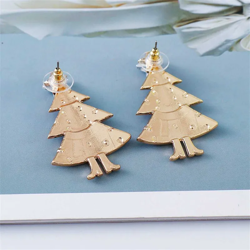 Crystal & Cubic Zirconia Enamel Goldtone Scarf Tree Stud Earrings made by Zulily