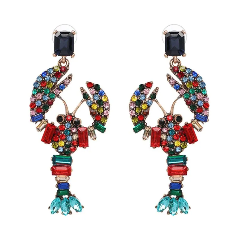 Crystal & Cubic Zirconia Lobster Drop Earrings made by Zulily