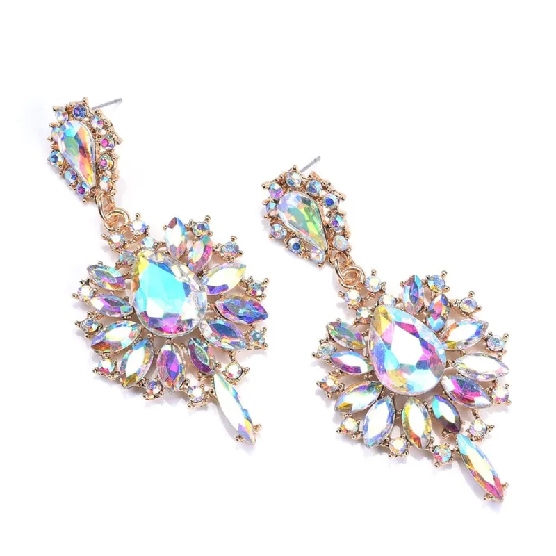 Crystal & Cubic Zirconia Teardrop Earrings made by Zulily