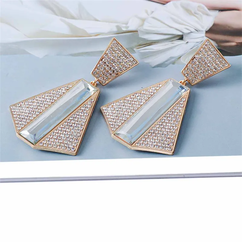 Cubic Zirconia & Baguette Crystal Drop Earrings made by Zulily