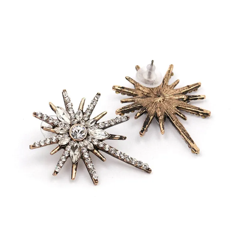 Cubic Zirconia & Crystal Star Stud Earrings made by Zulily