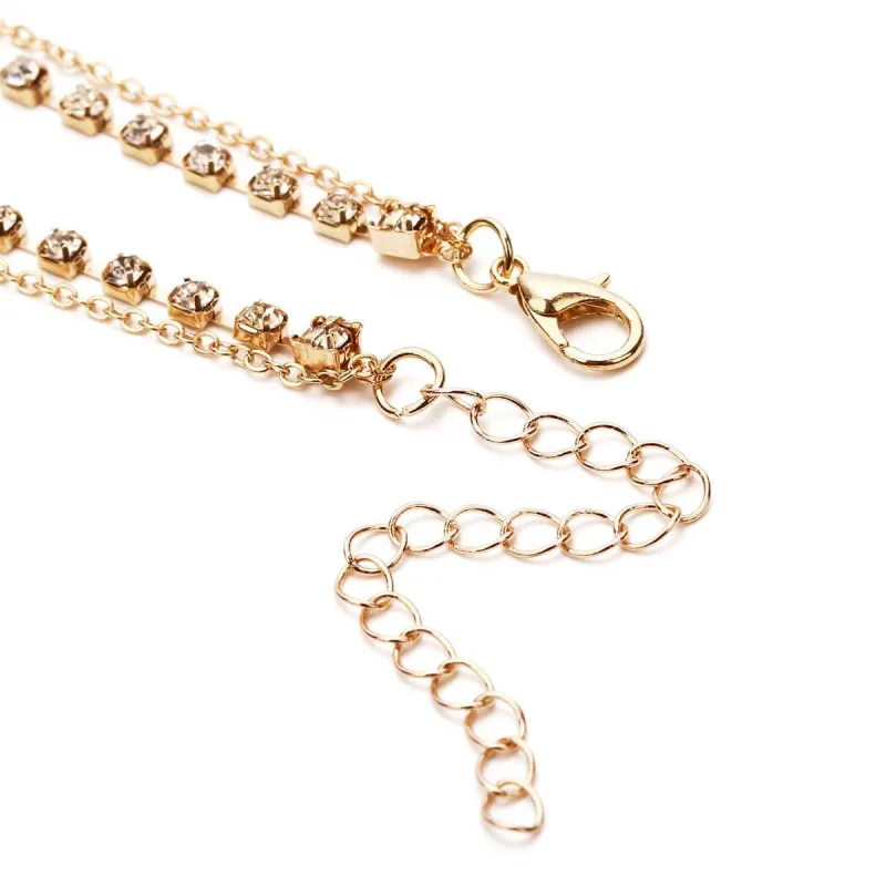 Cubic Zirconia & Goldtone Heart Layered Necklace made by Zulily