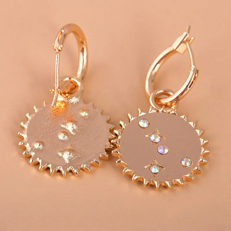 Cubic Zirconia & Goldtone Sun Drop Earrings made by Zulily