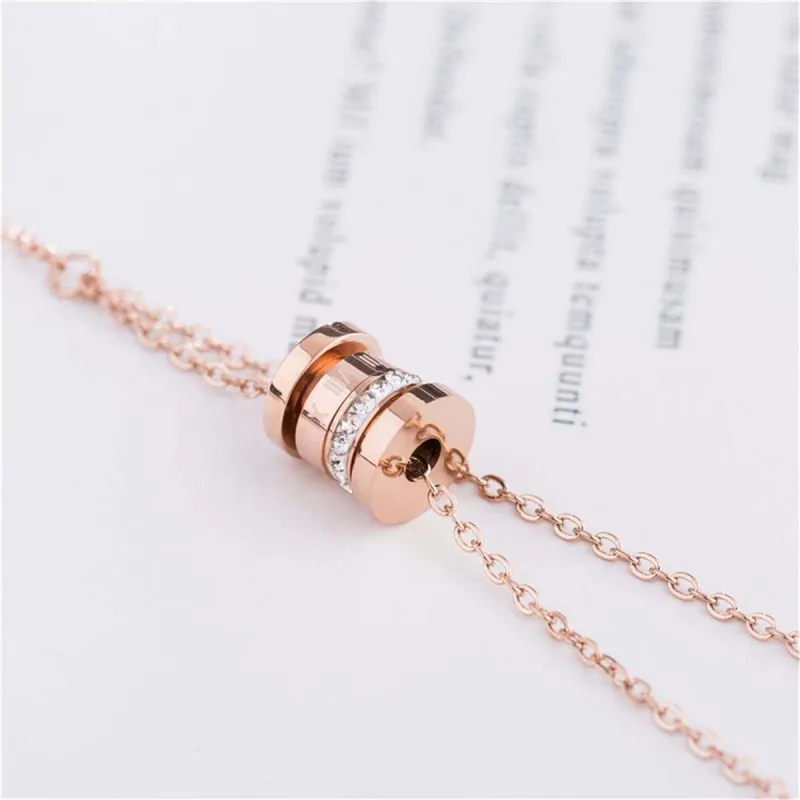Cubic Zirconia & Rose Goldtone Coil Ring Pendant Necklace made by Zulily